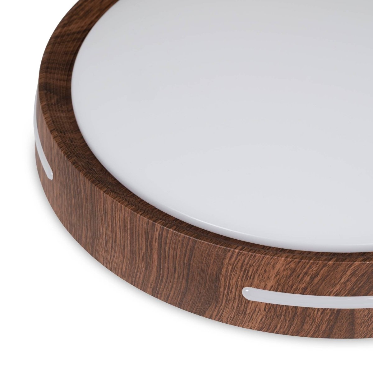 Plafón de techo LED CCT - 24W - Efecto lateral - Color madera Ø40cm - Barcelona Led-