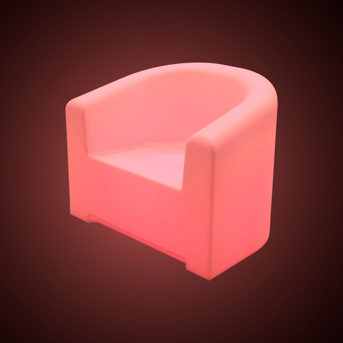 Sillón luminoso LED RGBW - 16W - Recargable - Barcelona Led-Mobiliario