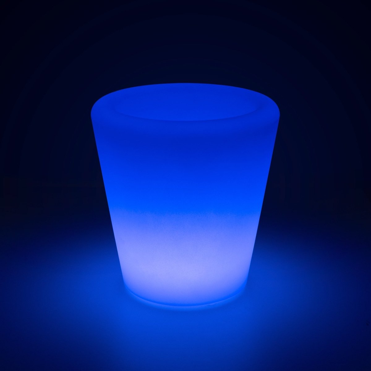 Cubitera LED RGBW - 6W - 29 x Ø 28cm - Recargable - Barcelona Led-Mobiliario
