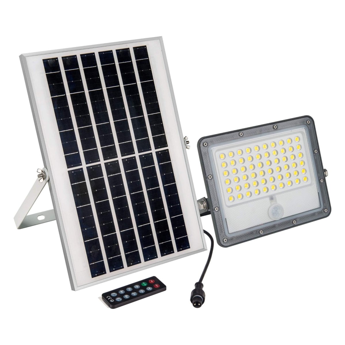 Proyector solar de seguridad 32W - Sensor PIR y mando a distancia - 4000K - IP65 - Barcelona Led-