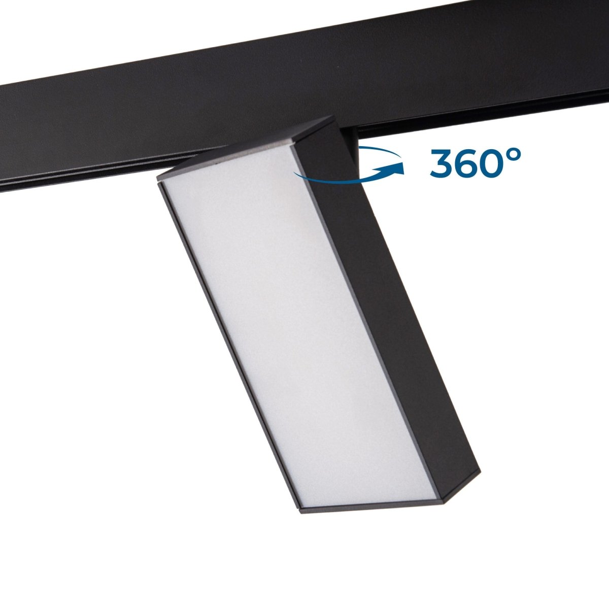 Luminaria cuadrada LED para carril magnético 48V - 18W - CRI90 - OSRAM - Barcelona Led-