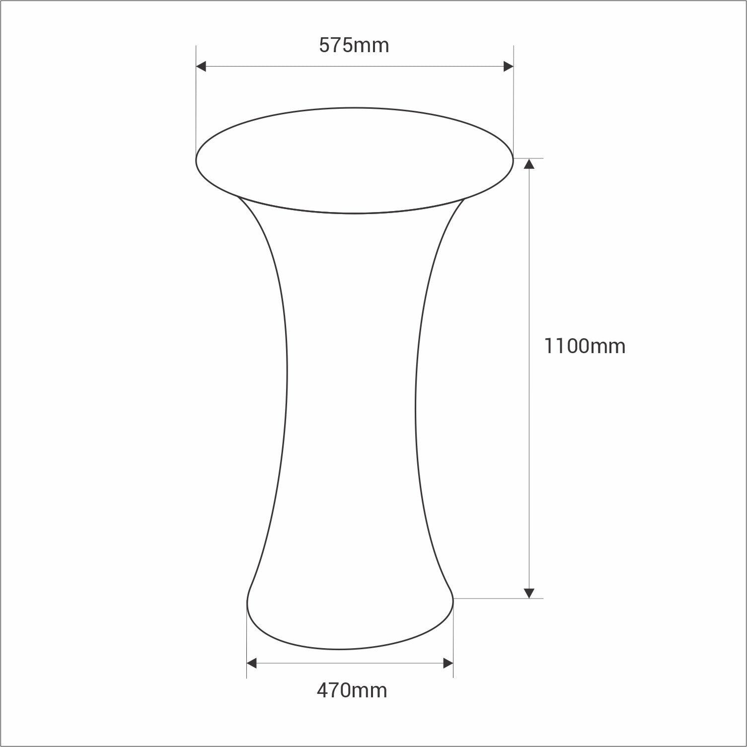 Mesa luminosa LED RGBW - 110 x Ø60 cm - 32W - Recargable (13)