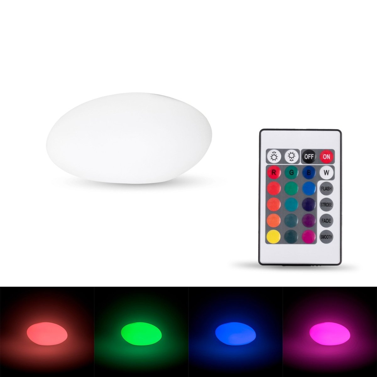 Lámpara de exterior "Stone" - RGBW - 1W - Ø28 - Recargable - Barcelona Led-Mobiliario