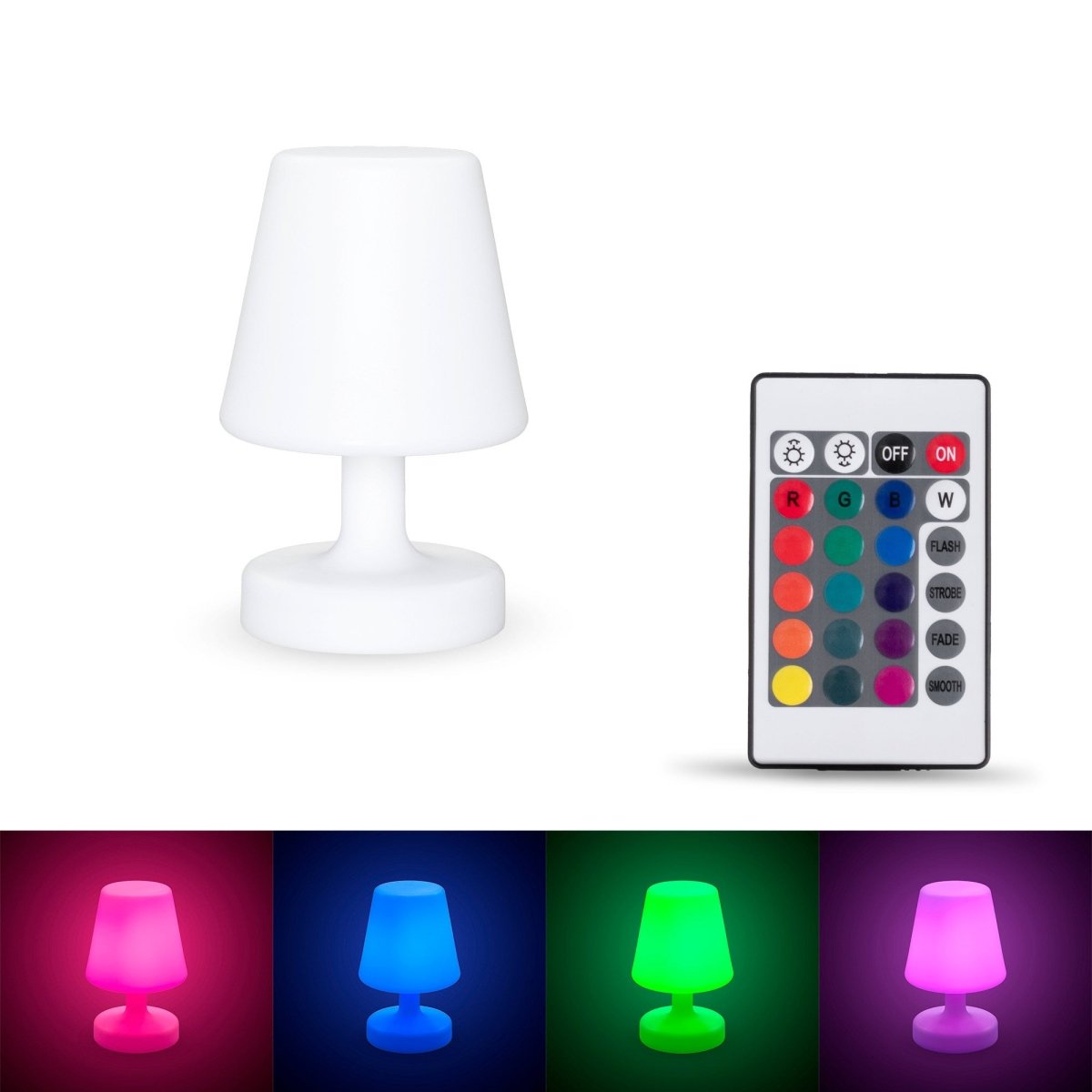 Lámpara luminosa LED RGBW - 6W - Recargable - Barcelona Led-