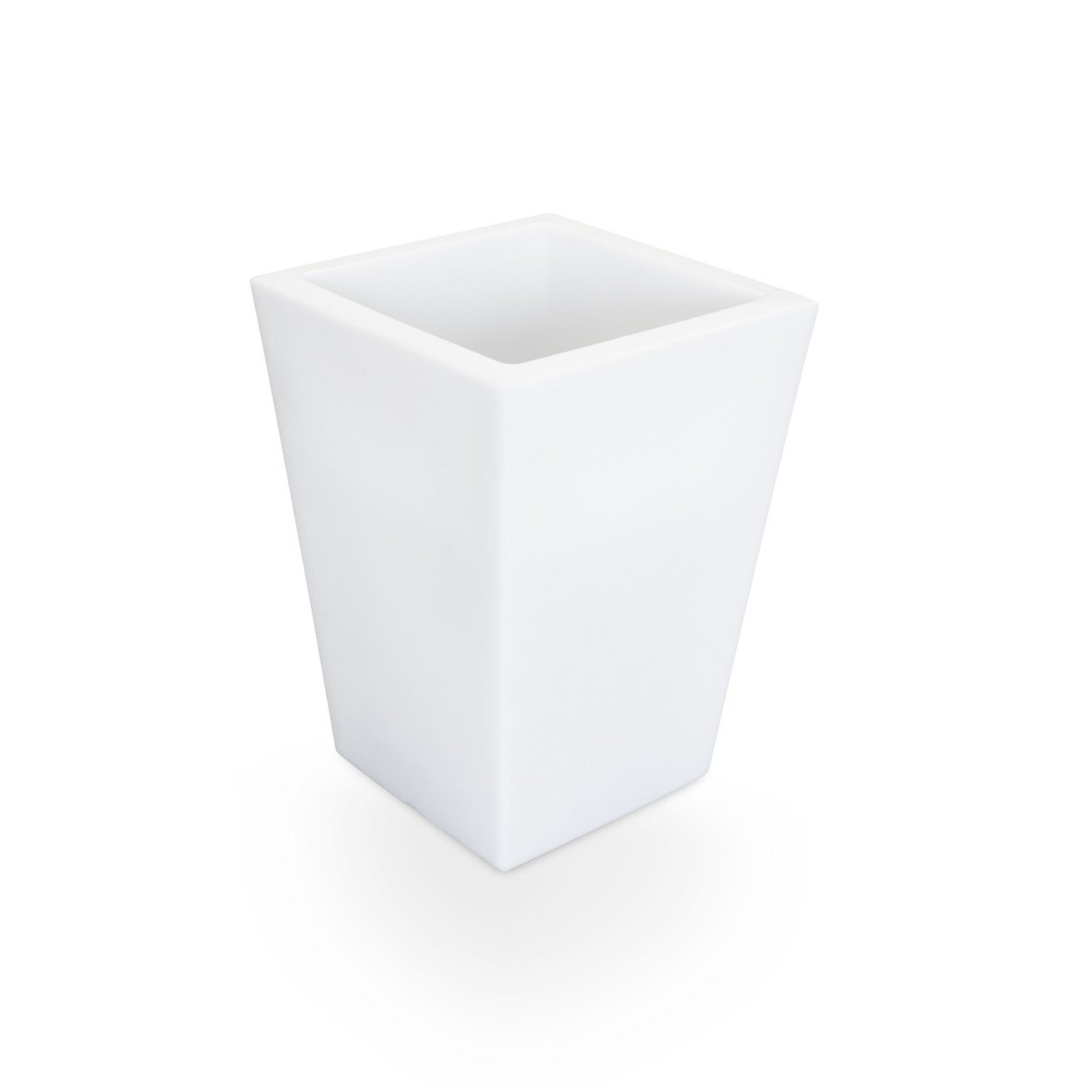 Macetero cuadrado LED RGBW - 12W - Recargable - Mando a distancia - Barcelona Led-Mobiliario