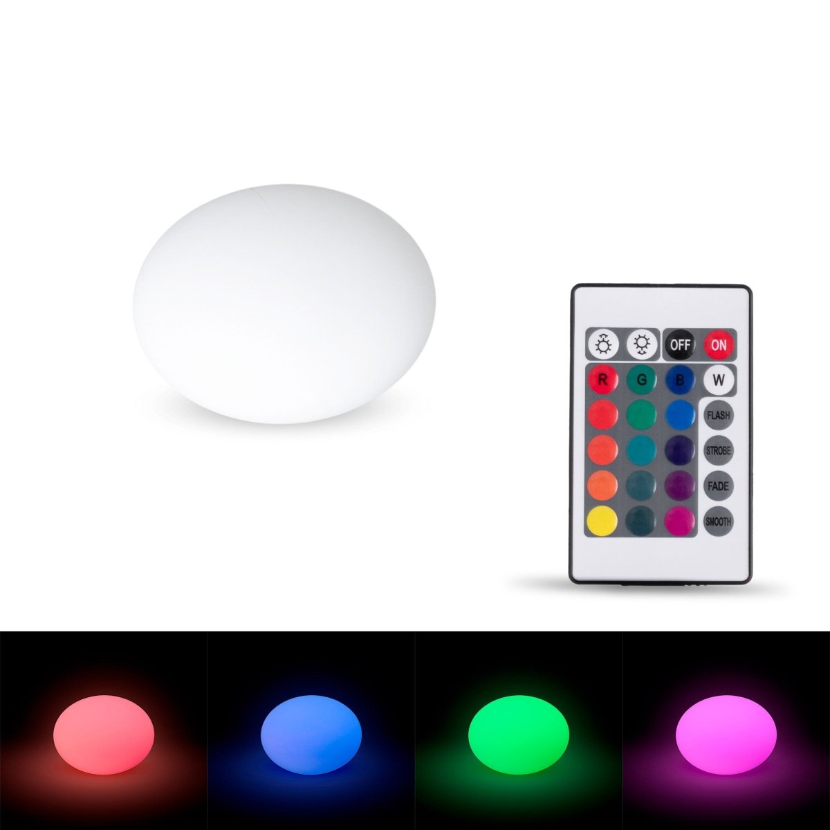 Lámpara de exterior "Stone" - RGBW - 1,2W - Ø32 - Recargable - Barcelona Led-Mobiliario