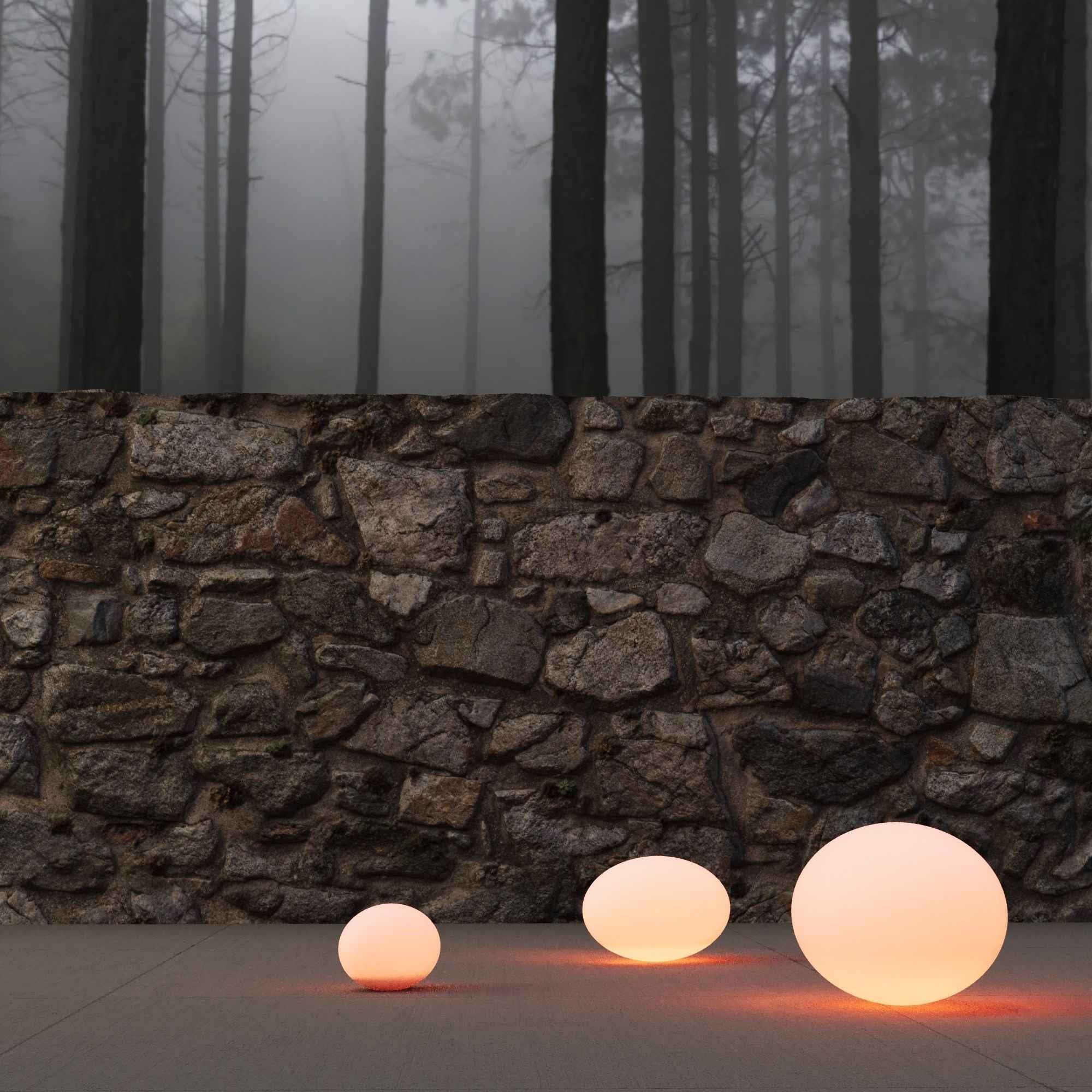 Lámpara de exterior "Stone" - RGBW - 1,2W - Ø32 - Recargable (12)