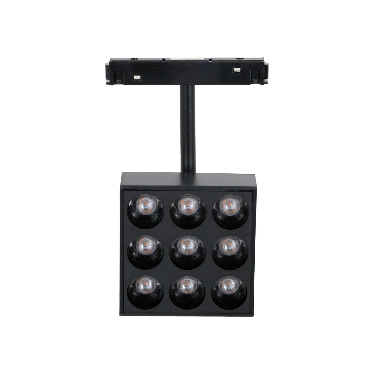 Luminaria cuadrada LED para carril magnético 48V - 9W - CRI90 - UGR18 - OSRAM - Barcelona Led-