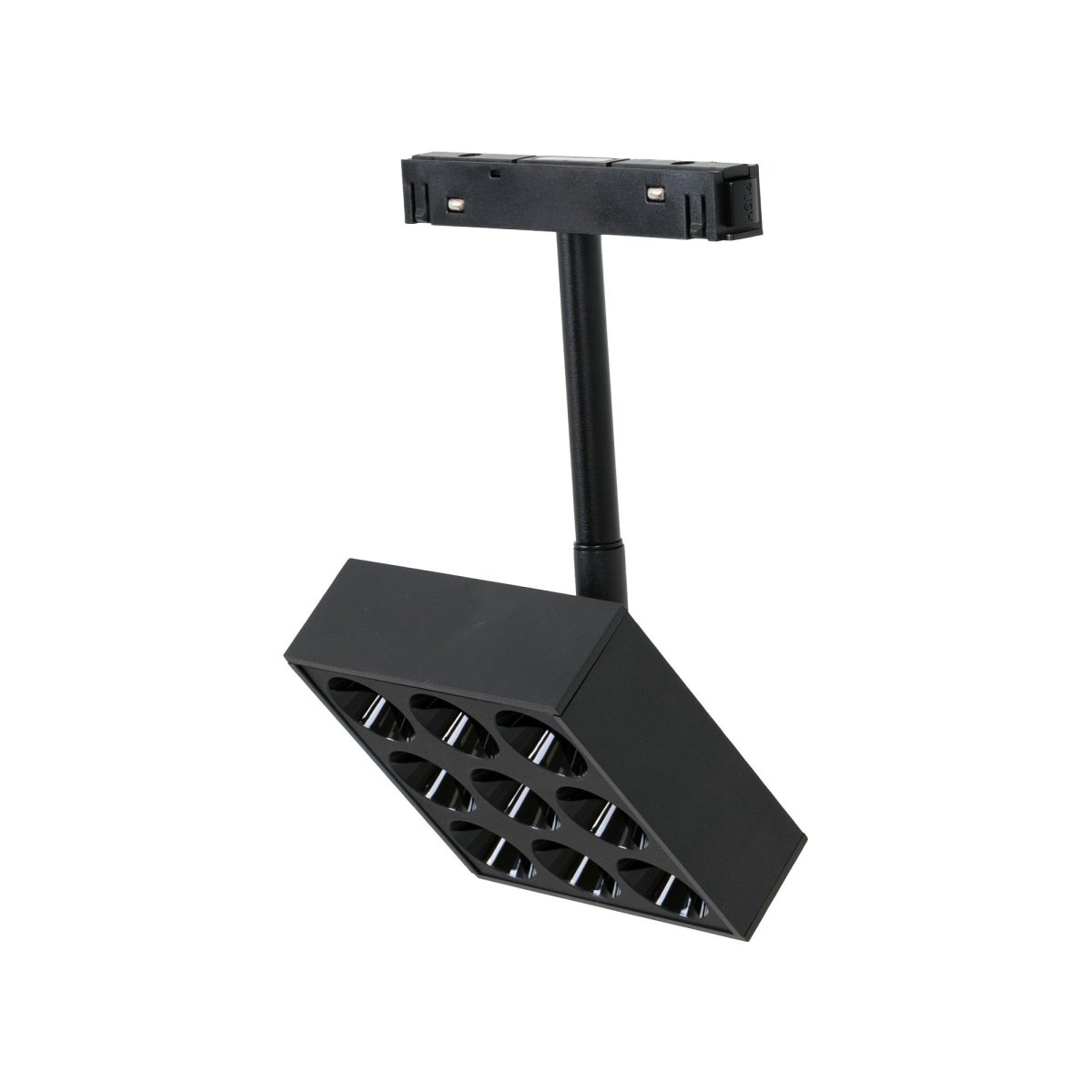 Luminaria cuadrada LED para carril magnético 48V - 9W - CRI90 - UGR18 - OSRAM - Barcelona Led-