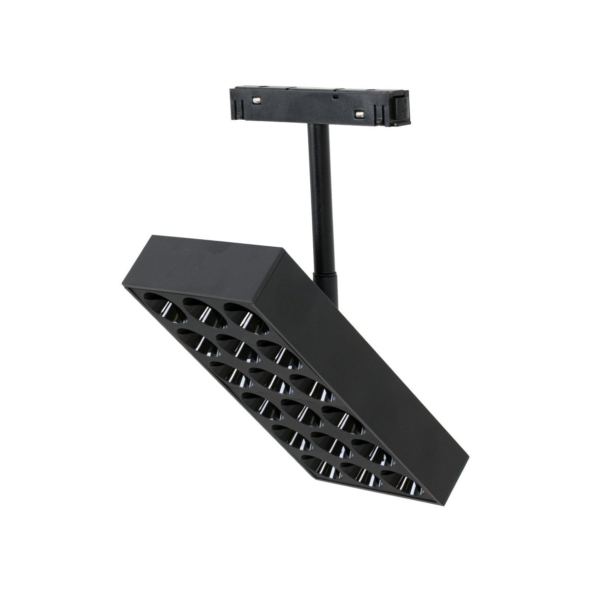 Luminaria cuadrada LED para carril magnético 48V - 18W - CRI90 - UGR18 - OSRAM - Barcelona Led-