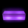 Macetero rectangular LED RGBW - 24W - Recargable - Mando a distancia 4