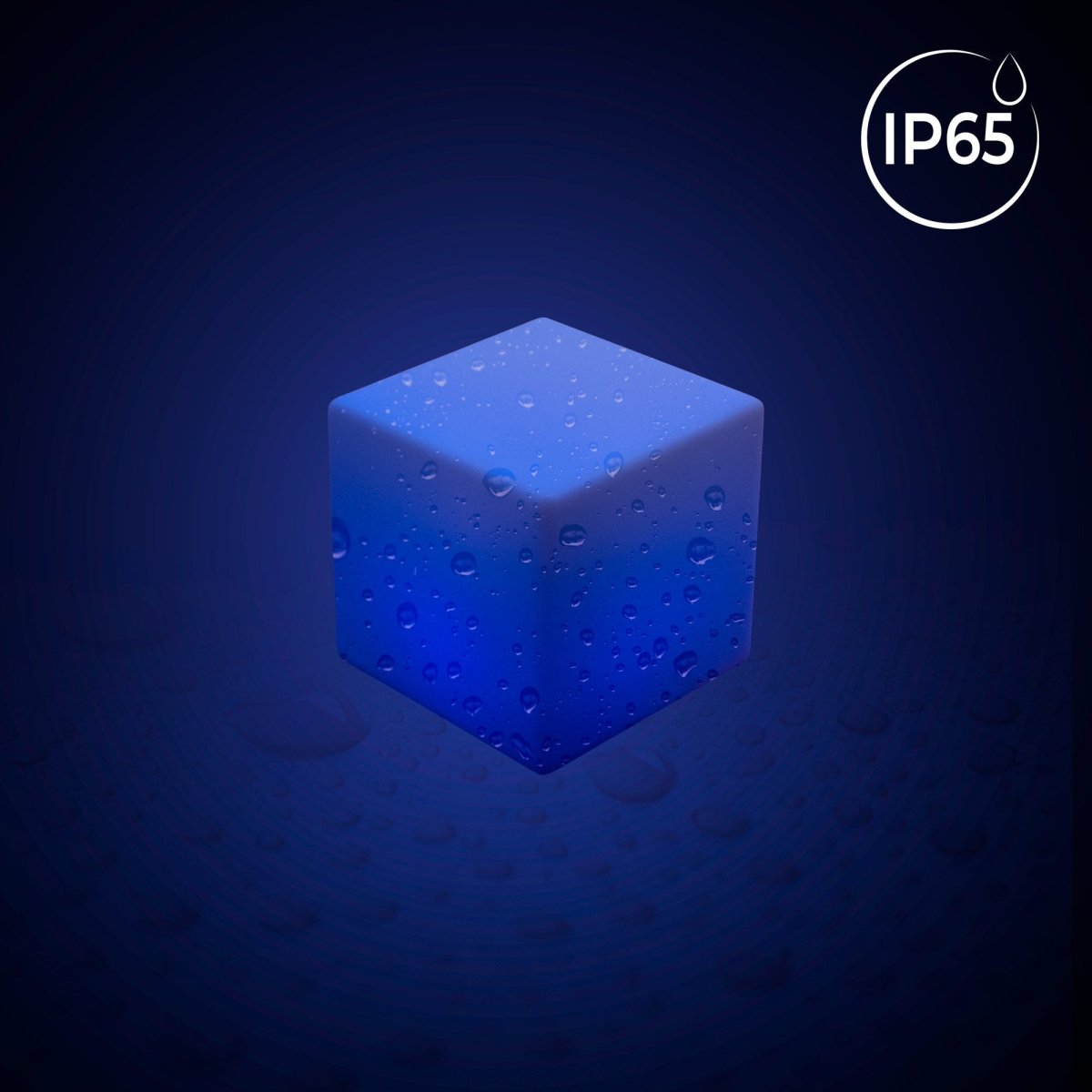 Cubo luminoso LED RGBW - 4W - Recargable - Barcelona Led-Mobiliario