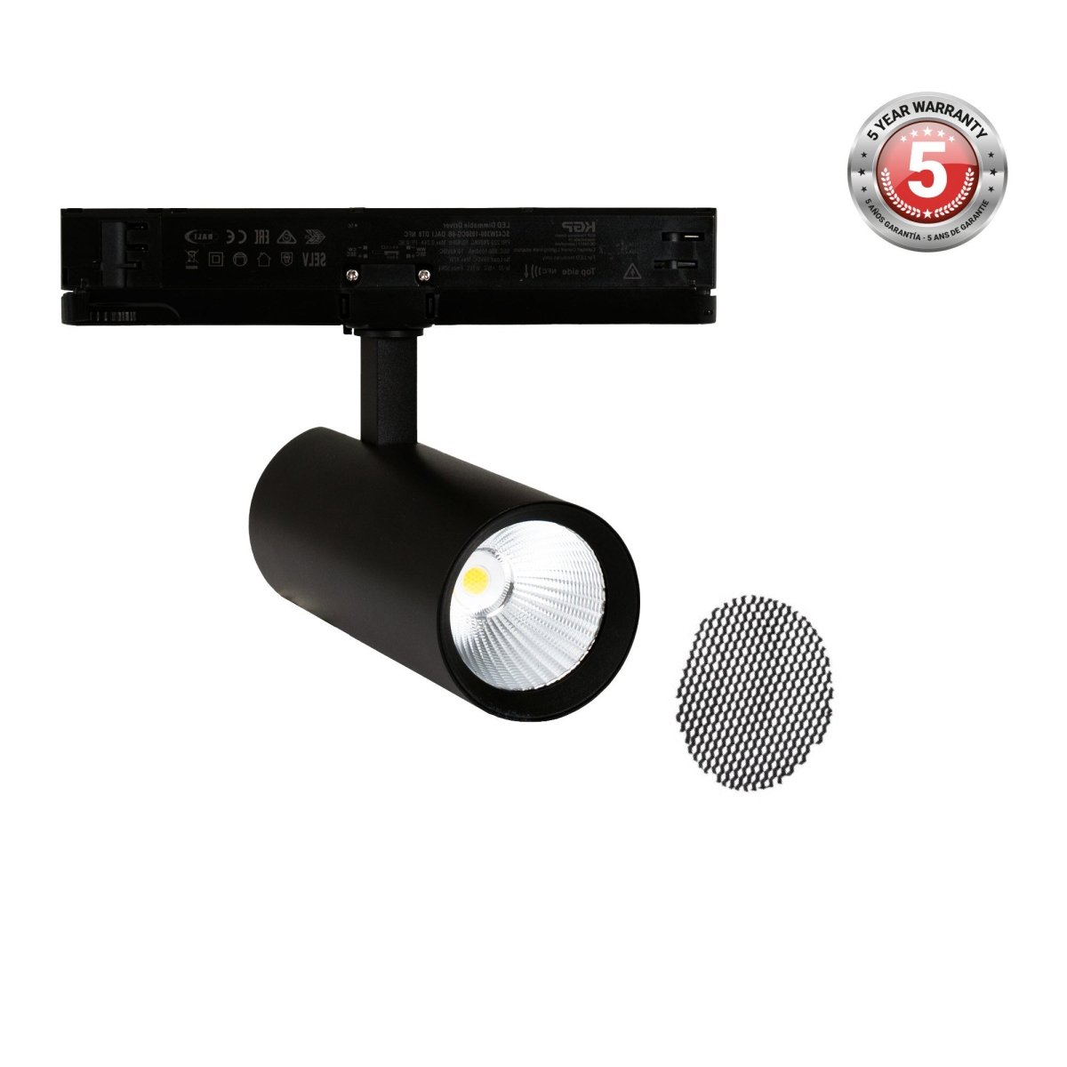 Proyector LED para carril trifásico 20W - DALI - CCT - CRI90 - Chip OSRAM - Barcelona Led-