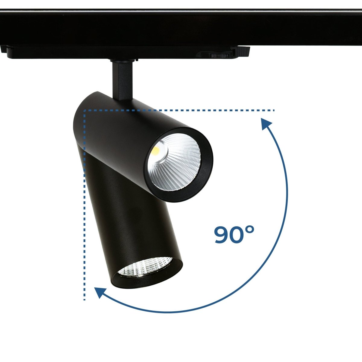Proyector LED para carril trifásico 20W - DALI - CCT - CRI90 - Chip OSRAM - Barcelona Led-