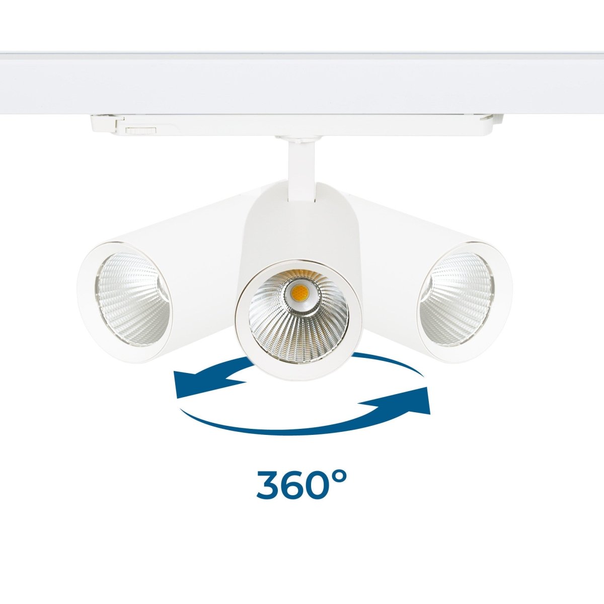 Proyector LED para carril trifásico 20W - DALI - CCT - CRI90 - Chip OSRAM - Barcelona Led-