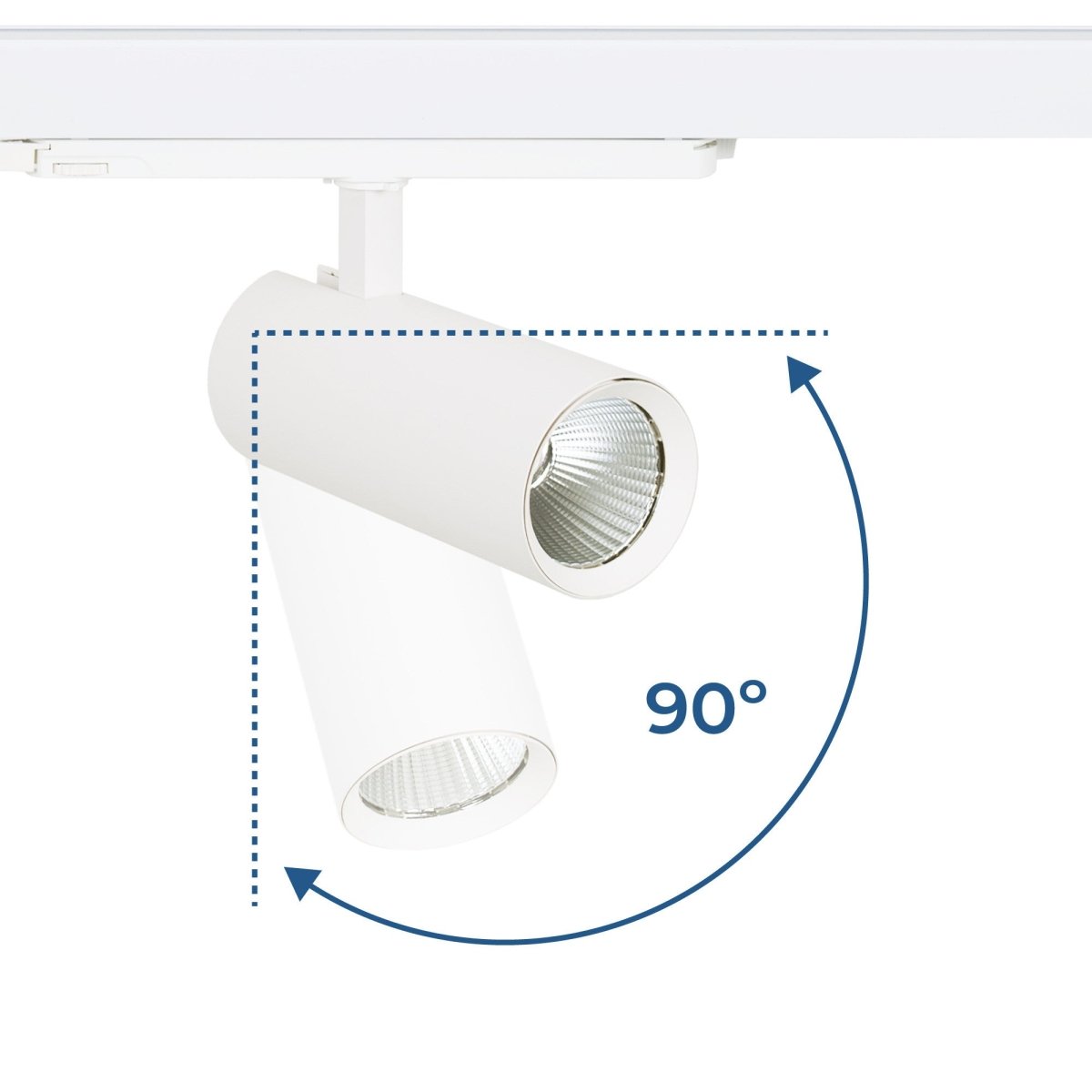 Proyector LED para carril trifásico 20W - DALI - CCT - CRI90 - Chip OSRAM - Barcelona Led-