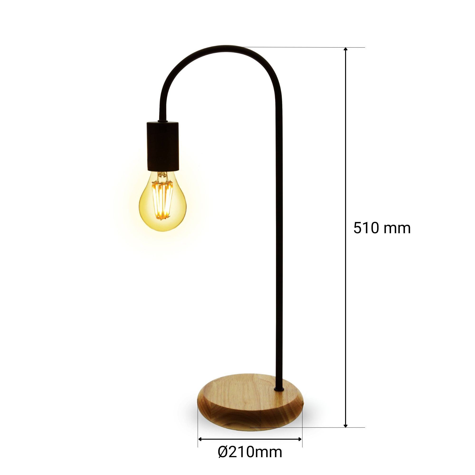 Lámpara de mesa nórdica "FINNA" - E27 (8)