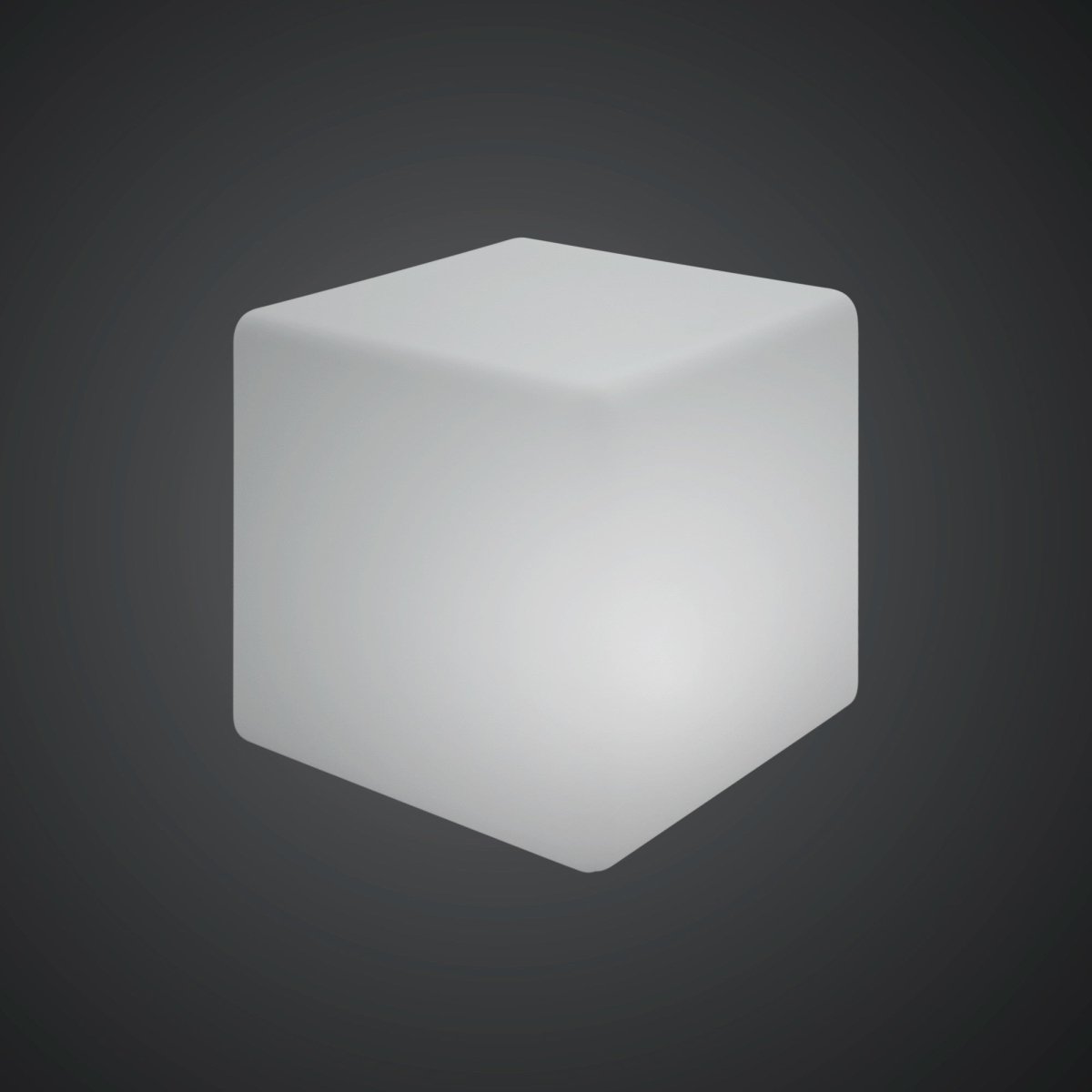 Cubo luminoso LED RGBW - 6W - Recargable - Barcelona Led-Mobiliario