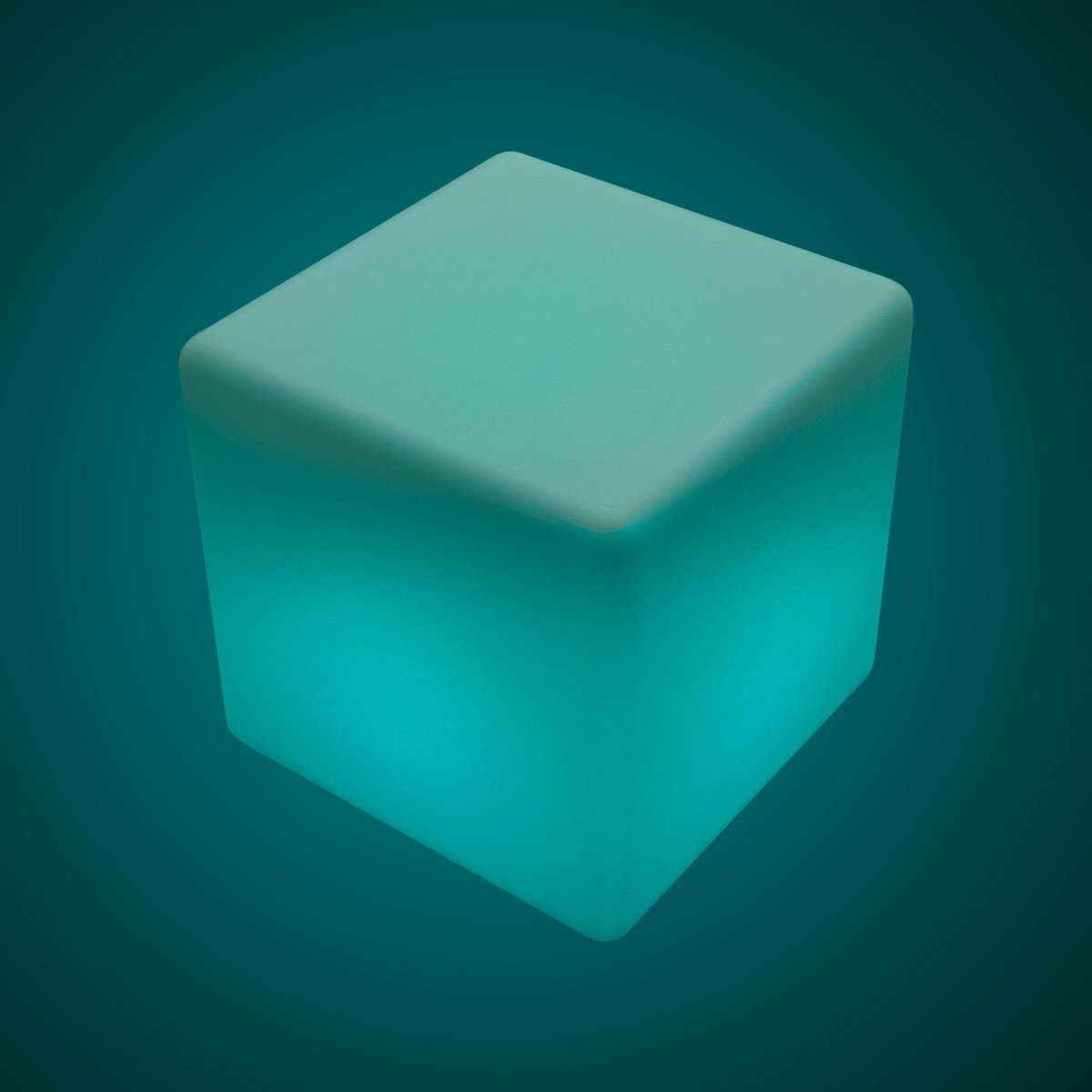 Cubo luminoso LED RGBW - 12W - Recargable - Barcelona Led-Mobiliario