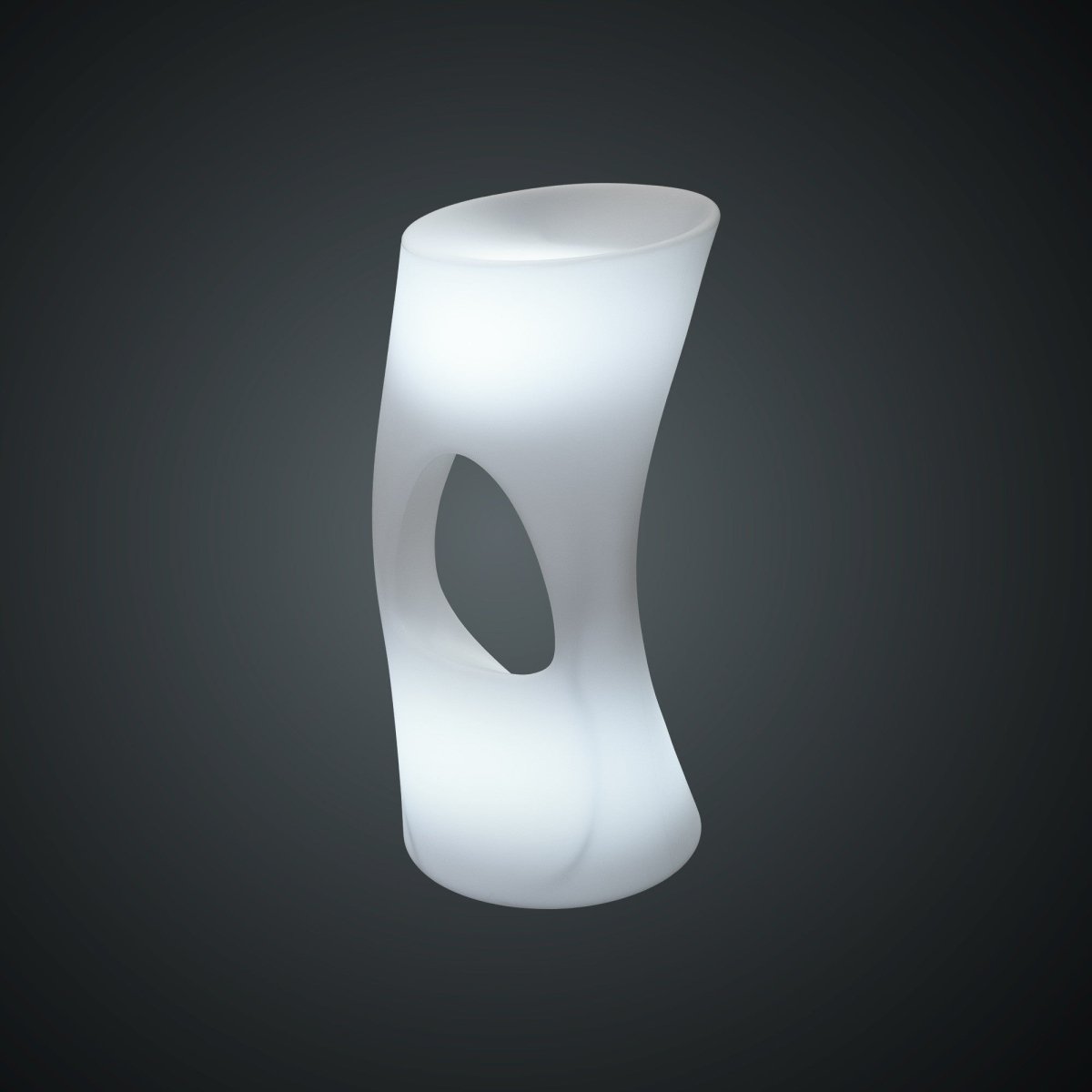 Asiento luminoso LED RGBW - 12W - Recargable - Barcelona Led-Mobiliario