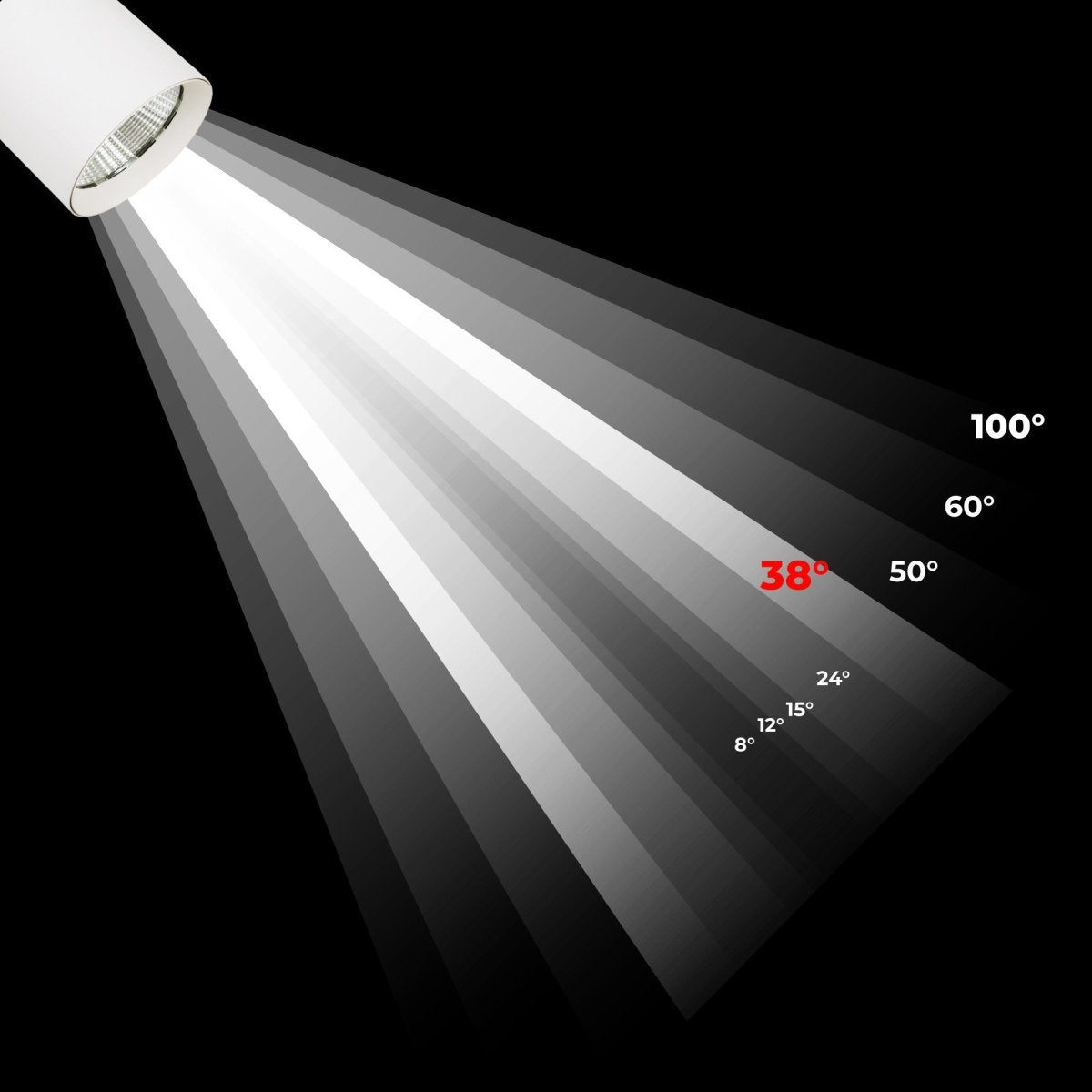 Proyector LED para carril trifásico 36W - DALI - CCT - CRI90 - Chip OSRAM - Barcelona Led-