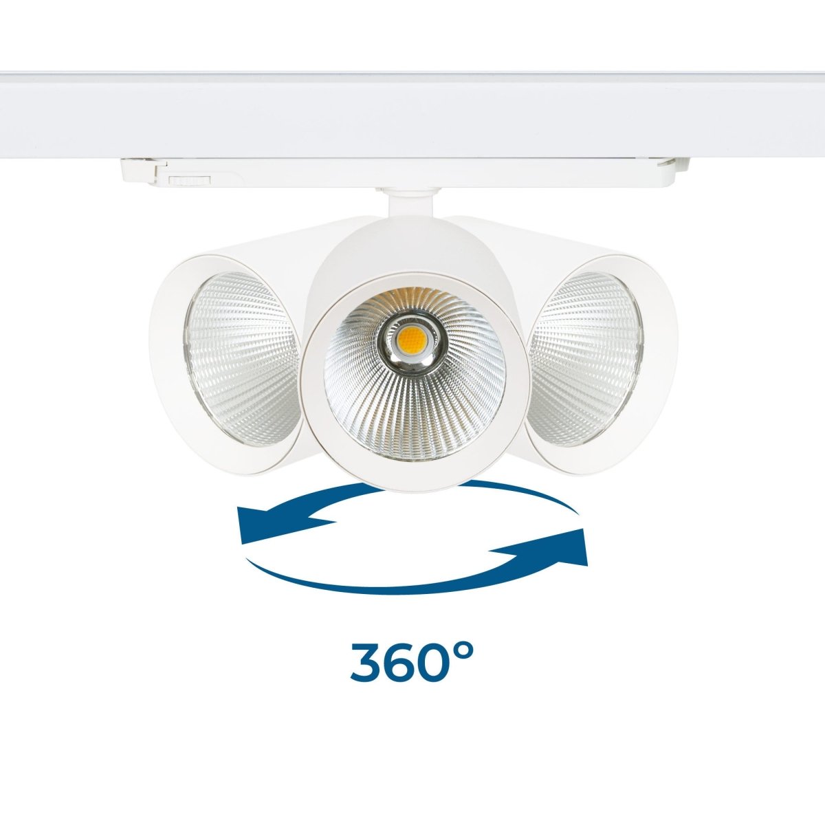 Proyector LED para carril trifásico 36W - DALI - CCT - CRI90 - Chip OSRAM - Barcelona Led-