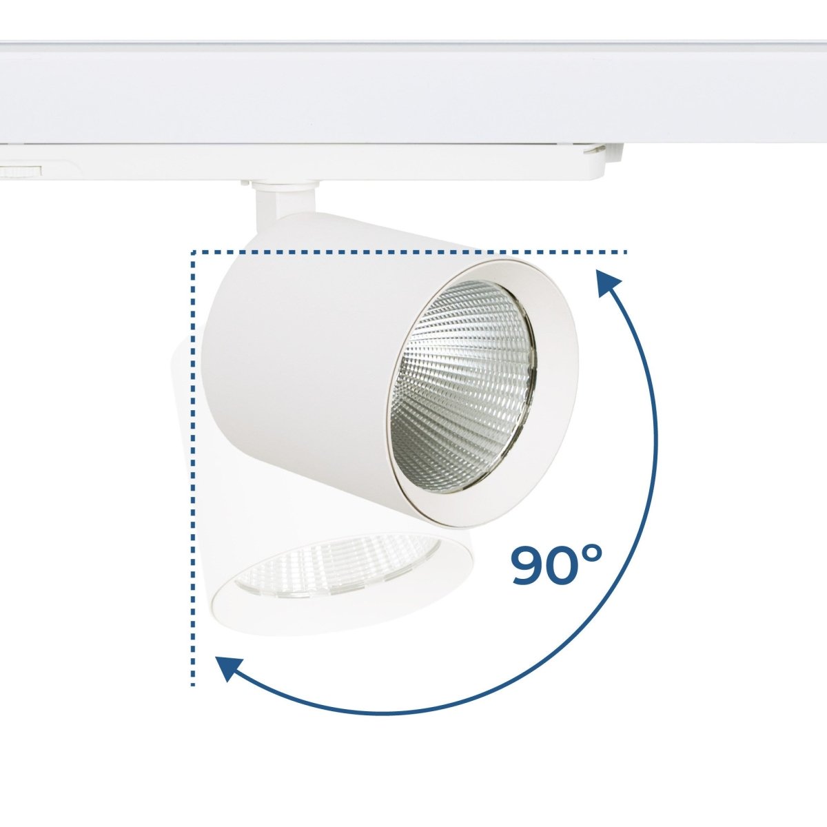 Proyector LED para carril trifásico 36W - DALI - CCT - CRI90 - Chip OSRAM - Barcelona Led-