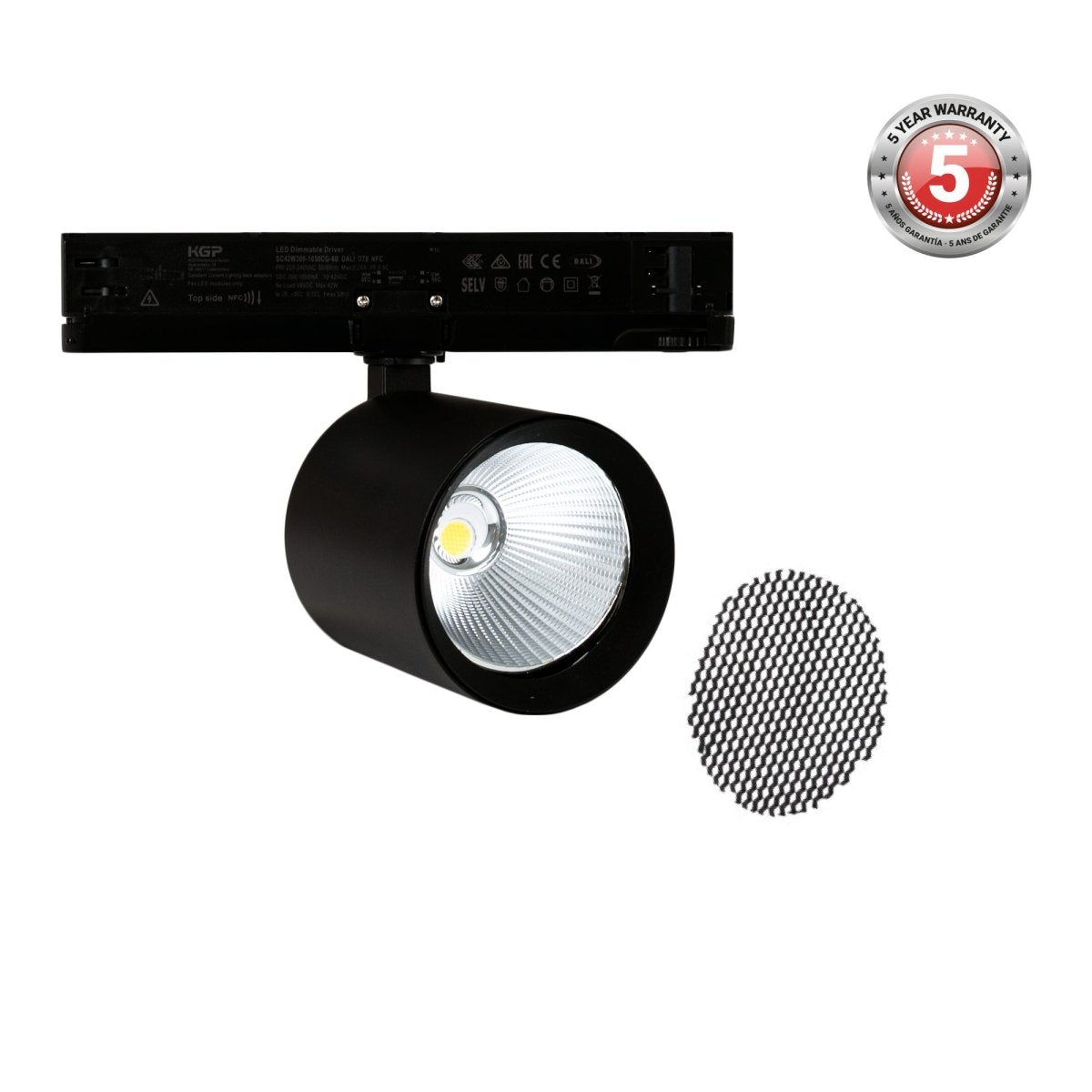 Proyector LED para carril trifásico 36W - DALI - CCT - CRI90 - Chip OSRAM - Barcelona Led-