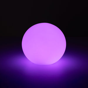 Lámpara de mesa o suelo esfera exterior - RGBW - 1W - Ø25cm - Recargable (12)