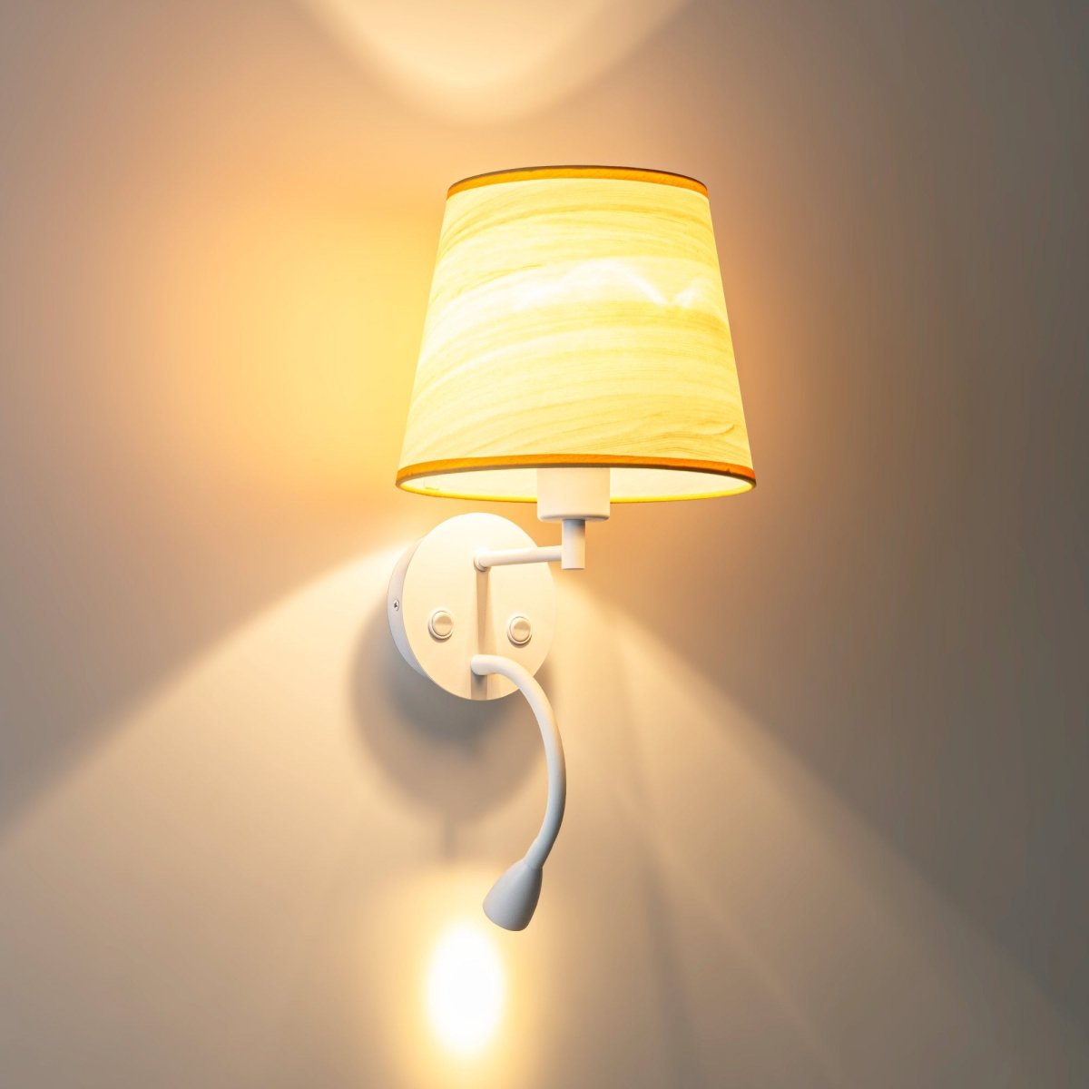 Aplique de pared para lectura "MAR" - E27 + Foco LED flexible - Barcelona Led-Decoración