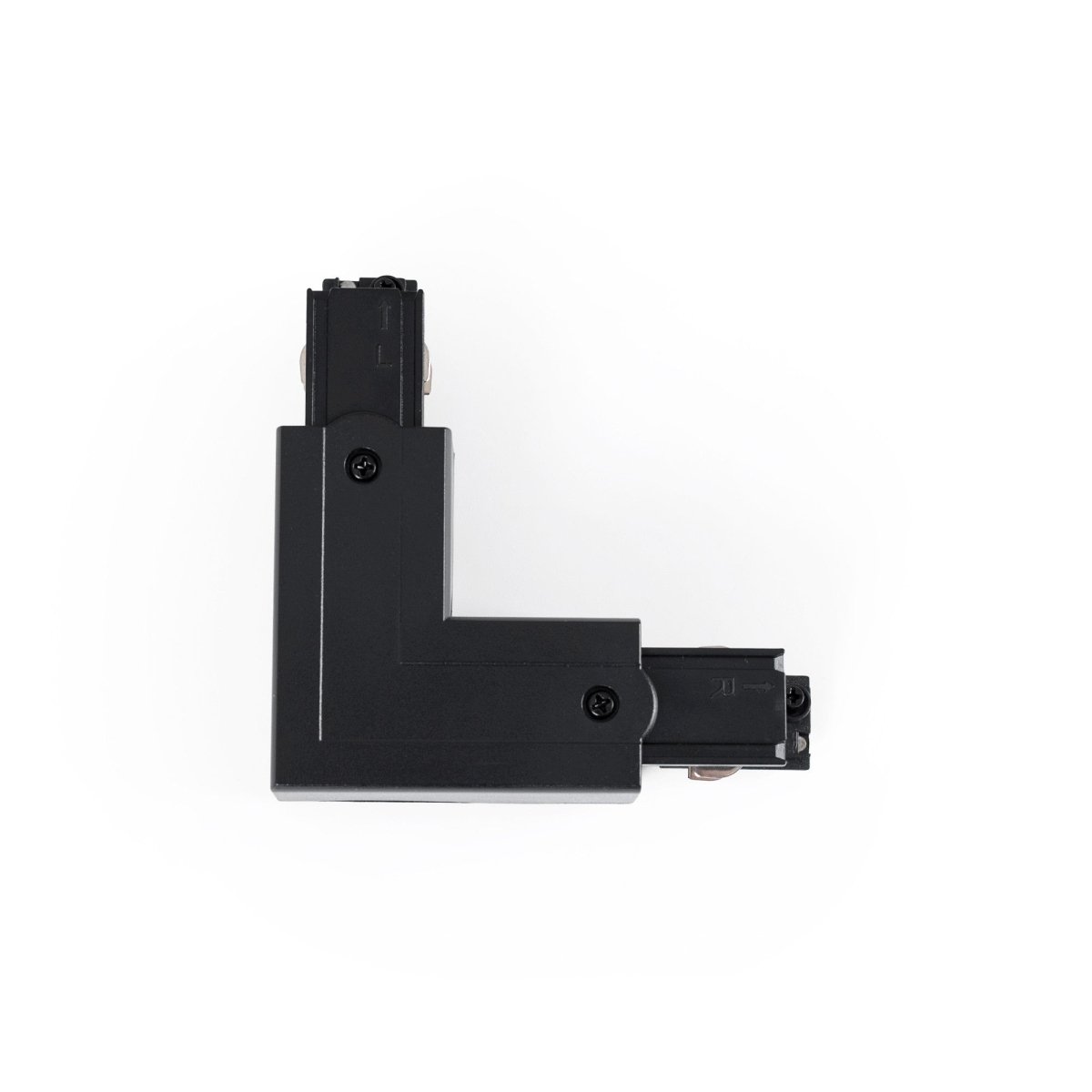 Unión rígida en L para carril trifásico superficie - GEN2 - IZQUIERDA - Barcelona Led-Accesorios