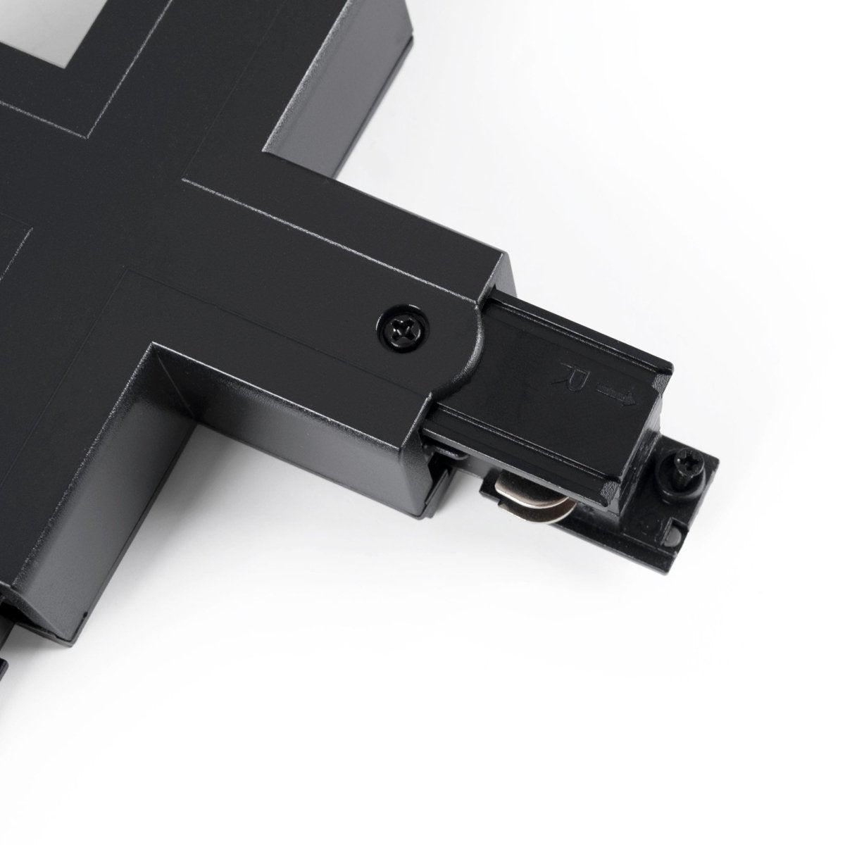 Unión rígida en X para carril trifásico de superficie - GEN2 - Barcelona Led-Accesorios