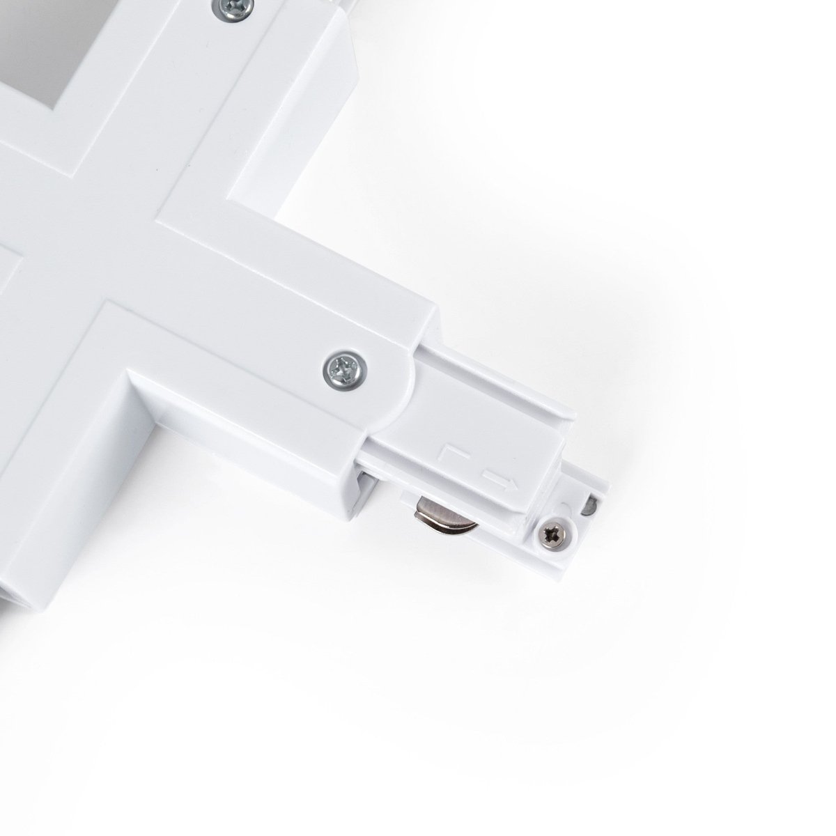 Unión rígida en X para carril trifásico de superficie - GEN2 - Barcelona Led-Accesorios