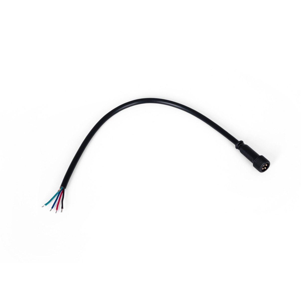 Conector estanco hembra para balizas RGB - 4 pines - 20 cm - Barcelona Led-Accesorios