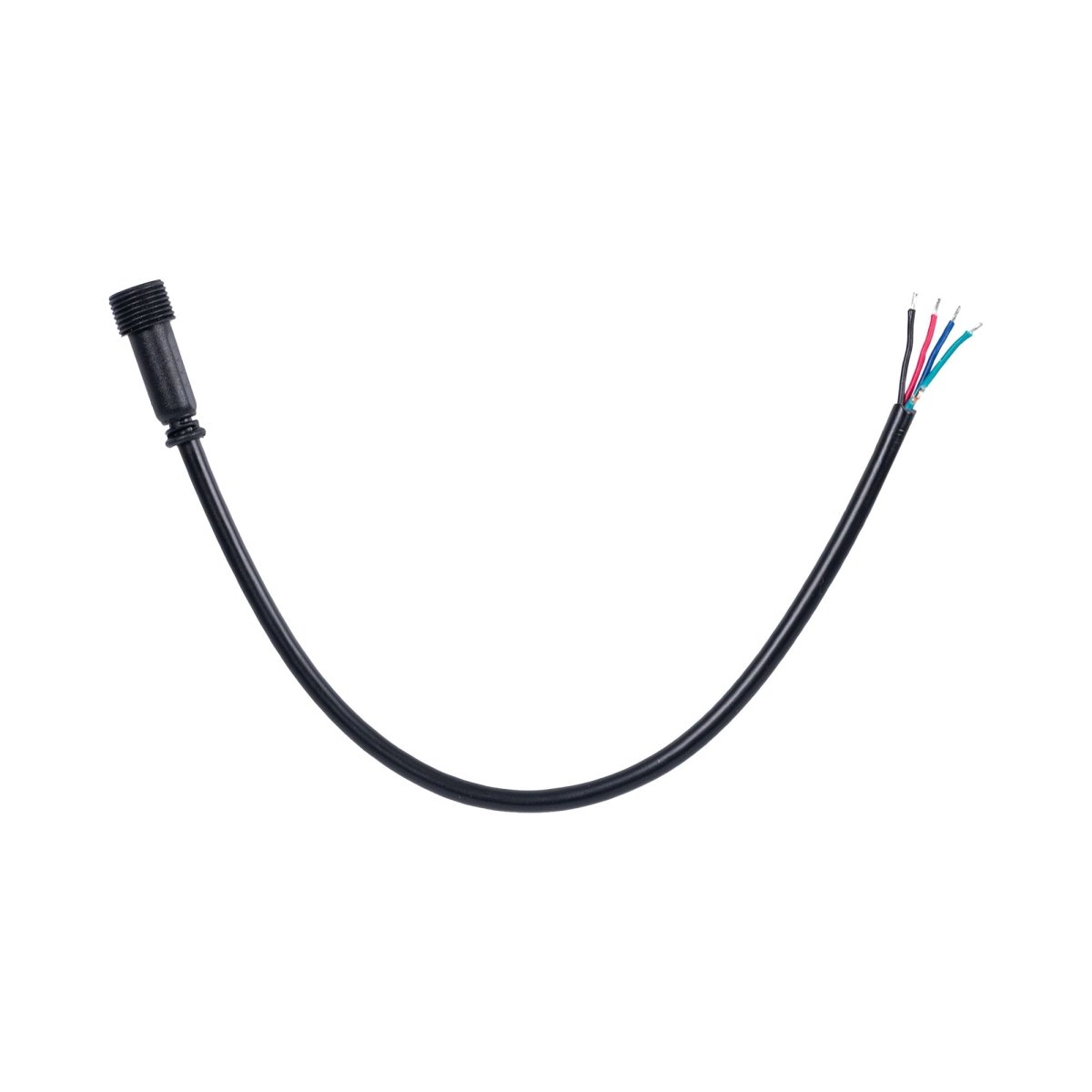 Conector estanco hembra para balizas RGB - 4 pines - 20 cm - Barcelona Led-Accesorios