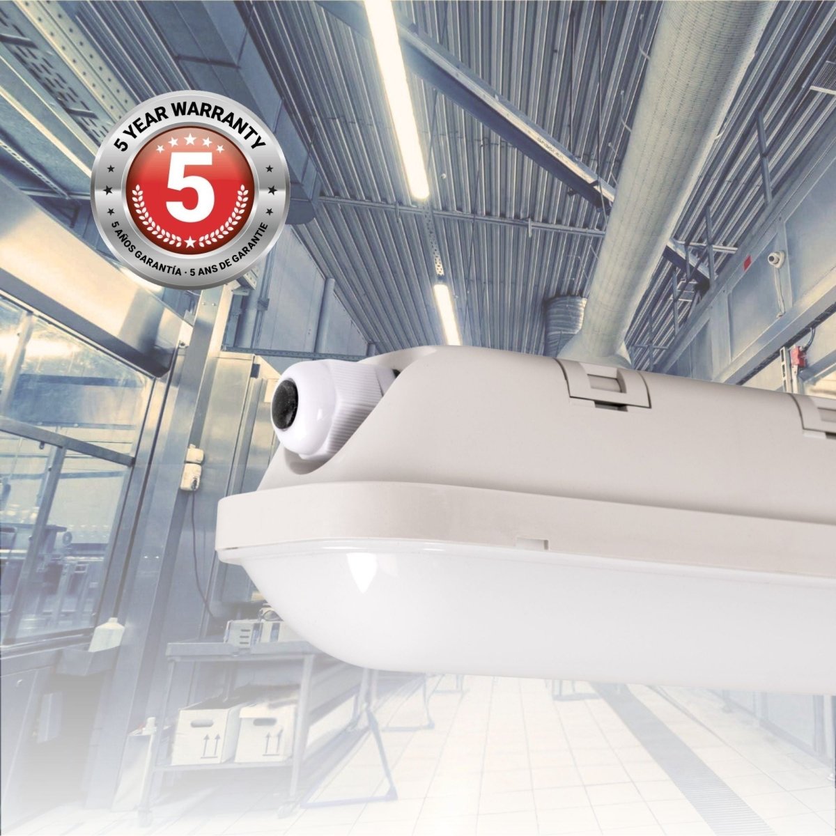 Pantalla estanca LED enlazable - 48W - 150cm - 6500K - Barcelona Led-