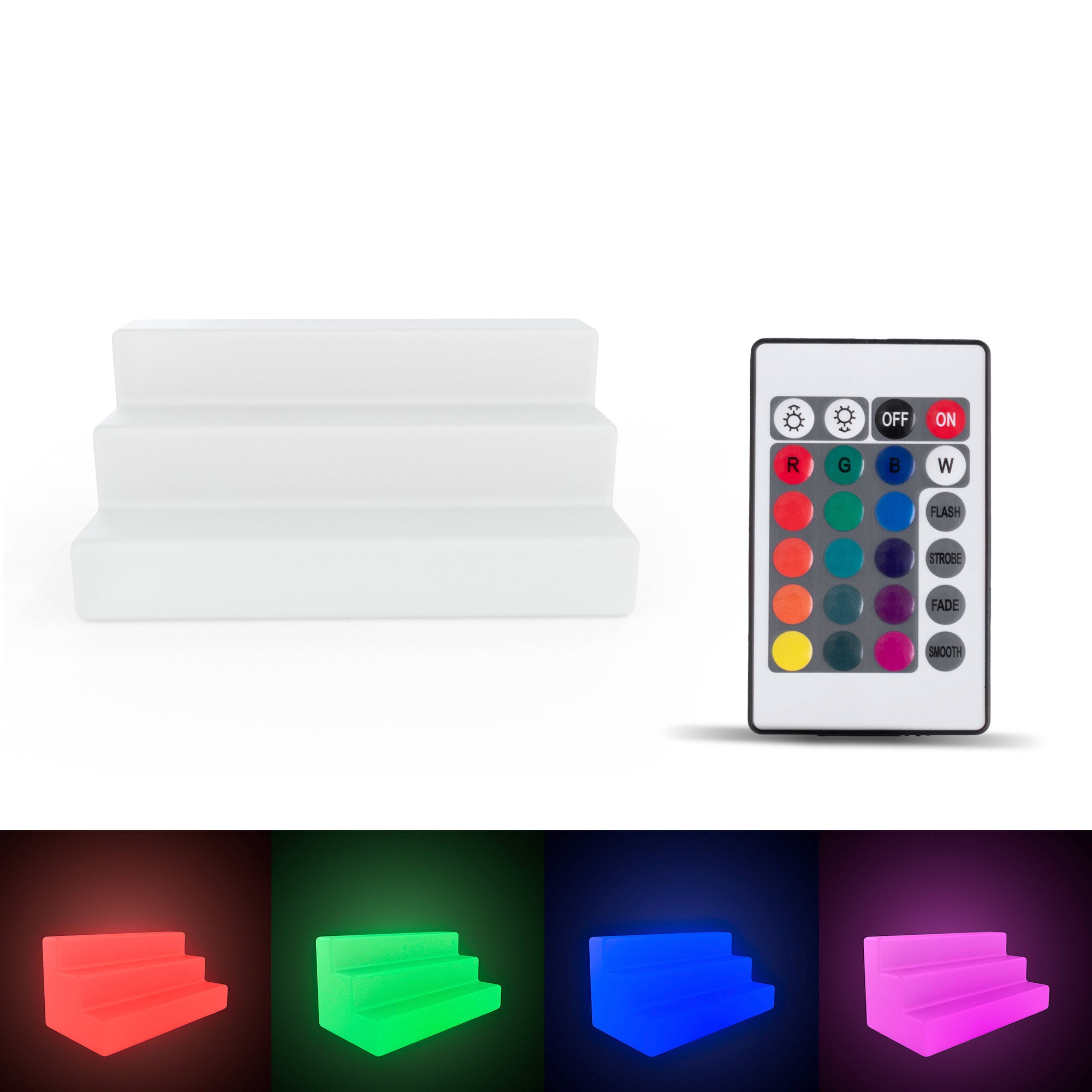 Expositor luminoso LED RGBW - 12W - Recargable - IP65 (8)