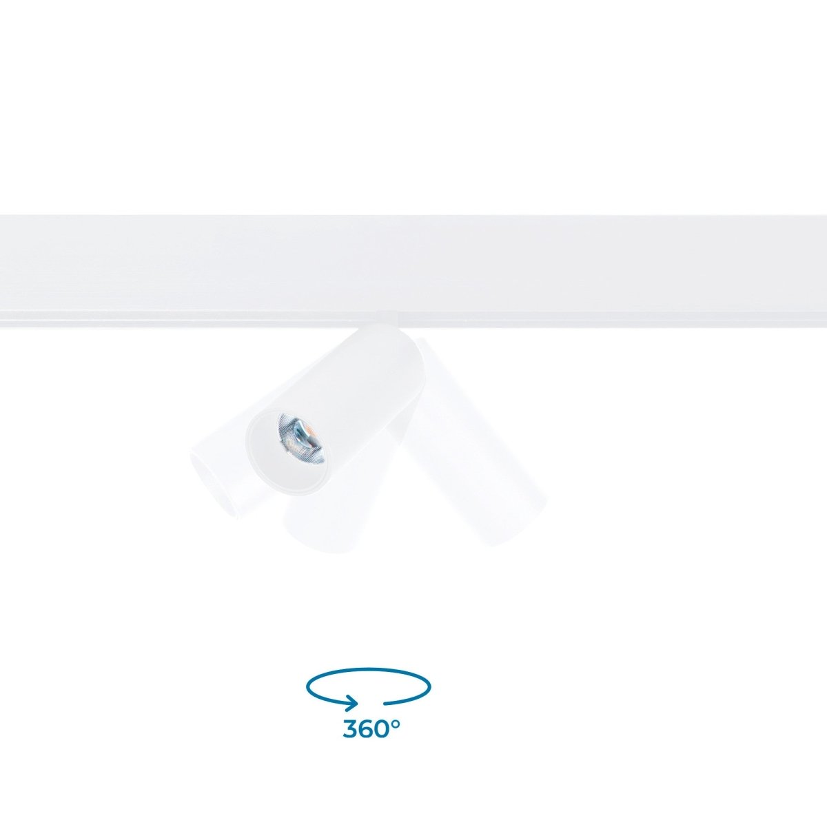 Foco LED para carril magnético 48V - 10W - DALI-2 regulable - Negro - Barcelona Led-