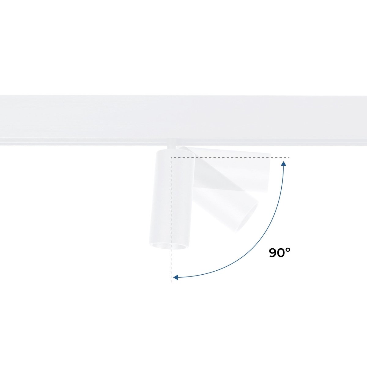 Foco LED para carril magnético 48V - 10W - DALI-2 regulable - Negro - Barcelona Led-