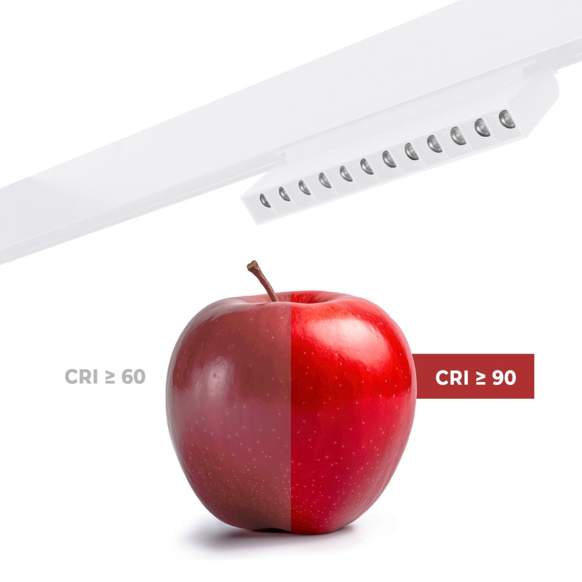 Foco lineal orientable para carril magnético 48V CCT - 12W - DALI regulable - UGR18 - Barcelona Led-