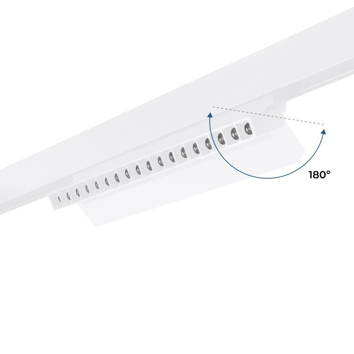 Foco lineal orientable para carril magnético 48V CCT - 18W - Regulación DALI-2 - UGR18 - Barcelona Led-