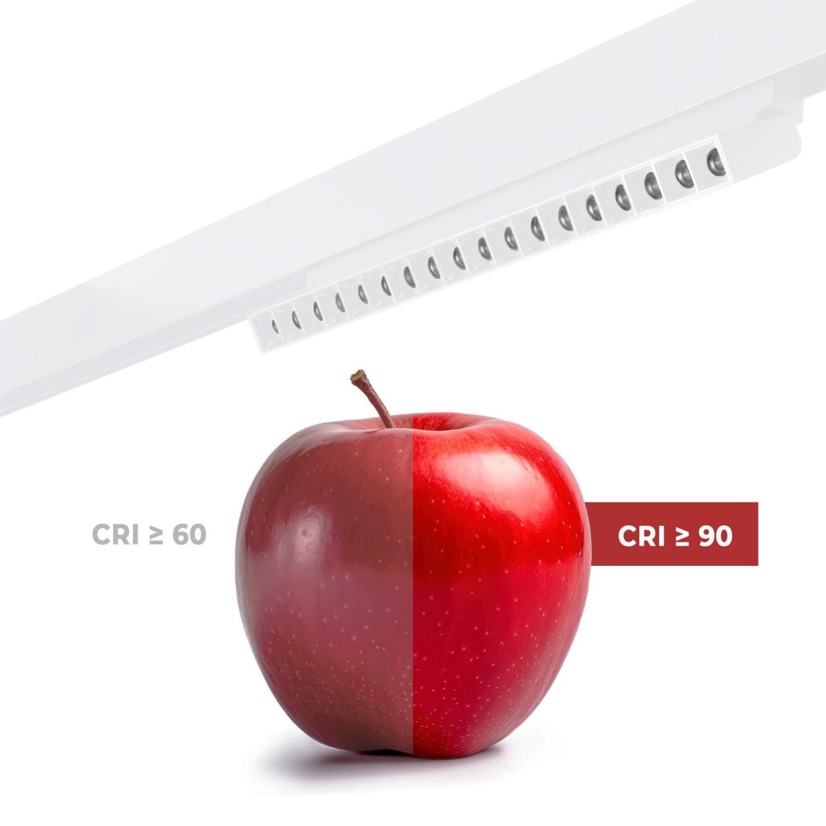 Foco lineal orientable para carril magnético 48V CCT - 18W - Regulación DALI-2 - UGR18 - Barcelona Led-