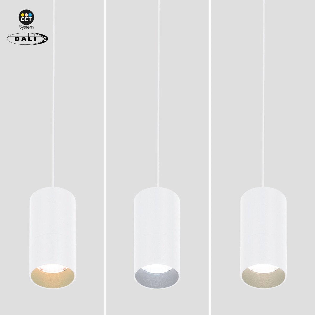 Foco de suspensión LED para carril magnético 48V - 5W - DALI-2 regulable - Barcelona Led-