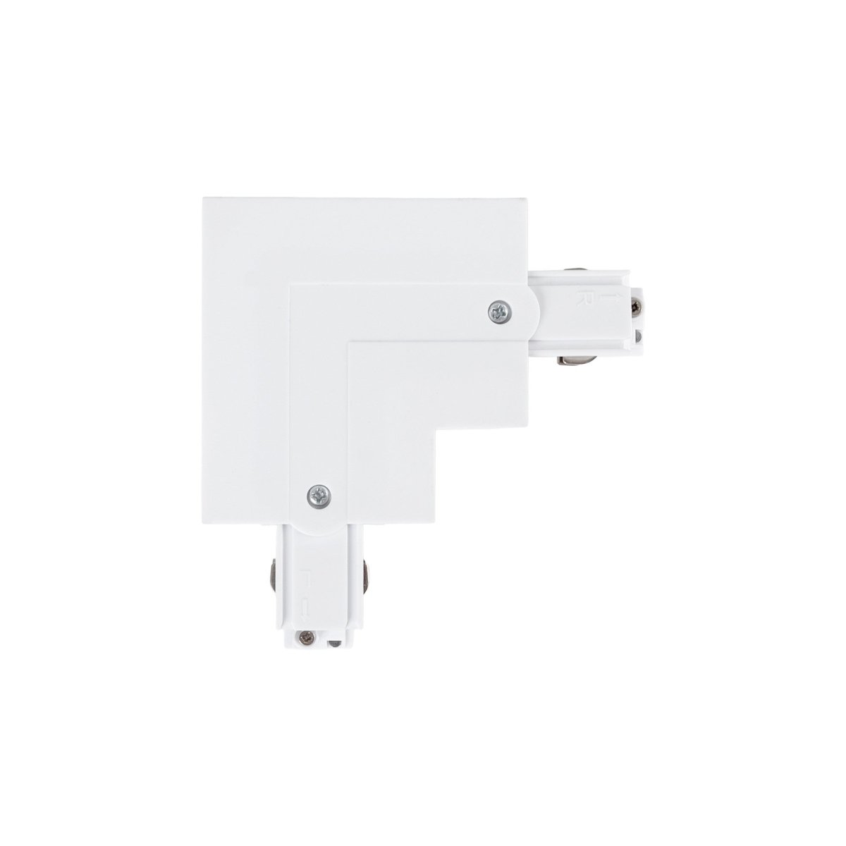 Unión rígida en L para carril trifásico empotrable - GEN2 - 90º - DERECHA - Barcelona Led-Accesorios