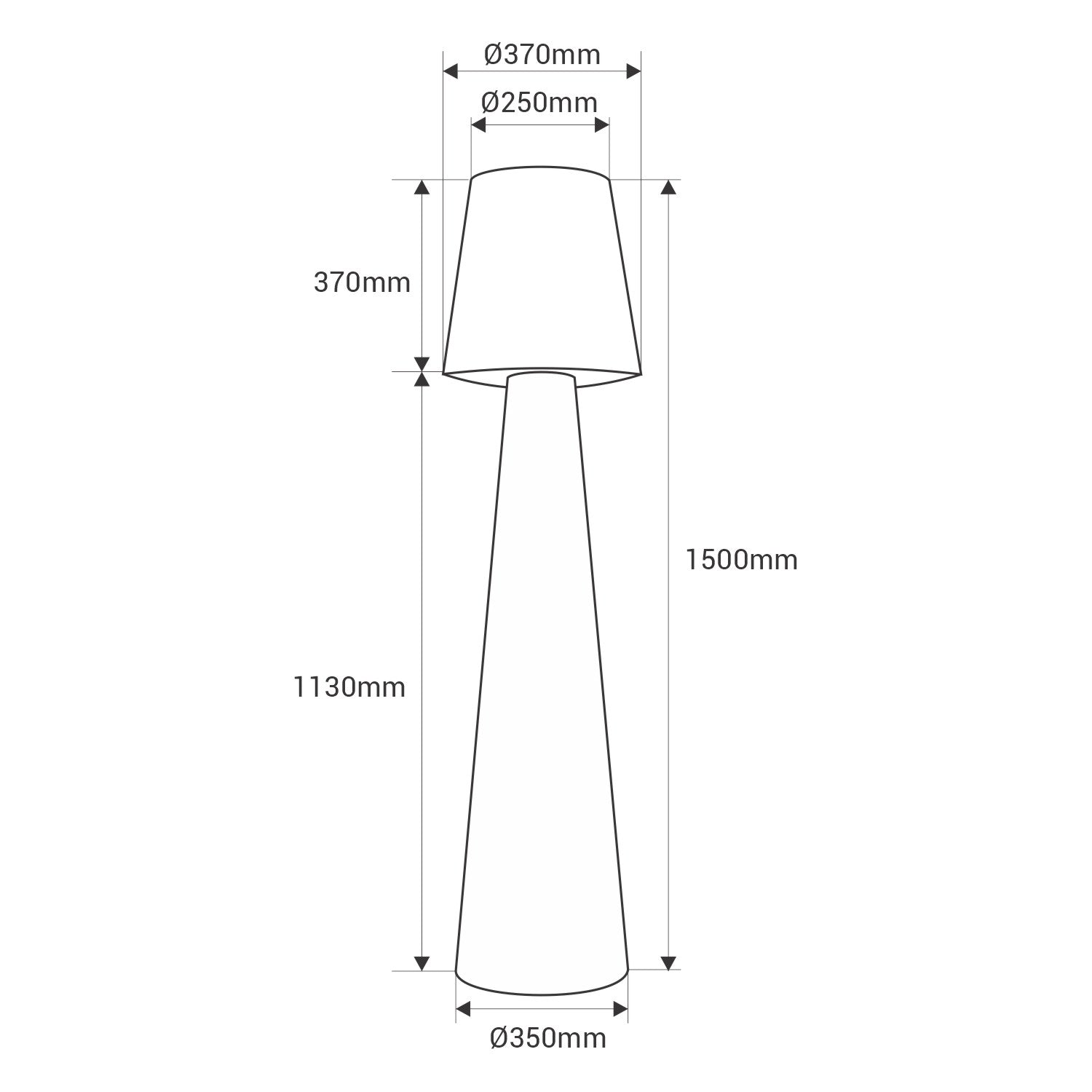 Lámpara de pie LED RGBW - XL - Recargable - 150 cm (7)