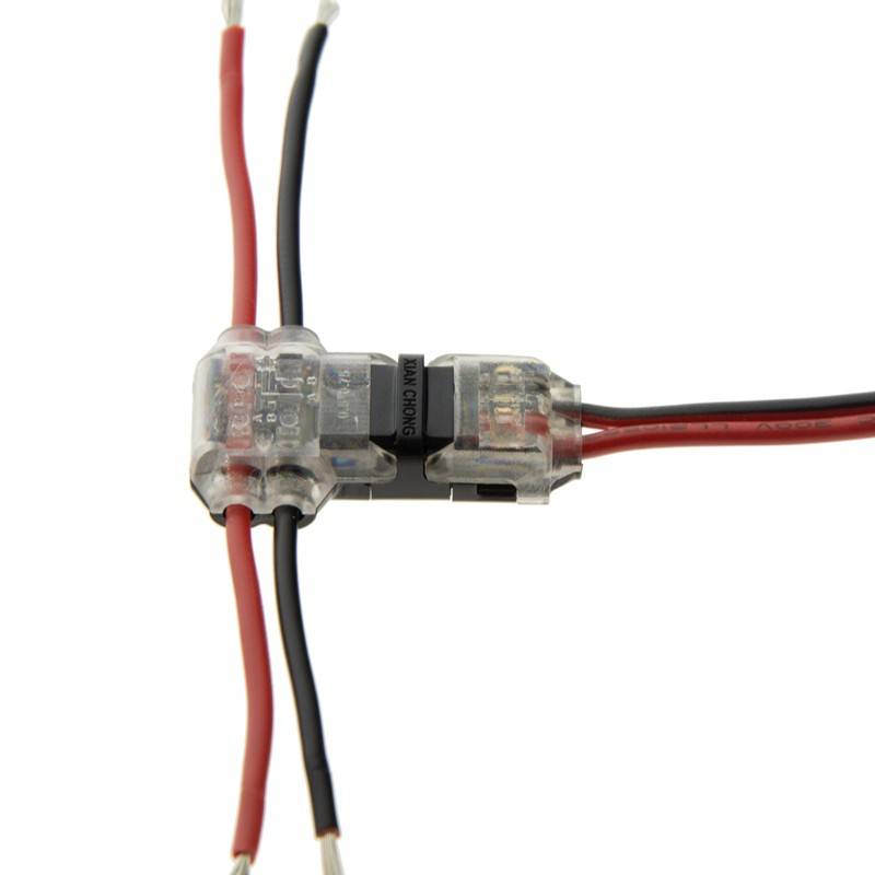 Conector rápido en T para 2 cables en paralelo - máx. 36V - 9A (2)