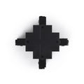 Rigid union in X for recessed three-phase track - GEN2 4