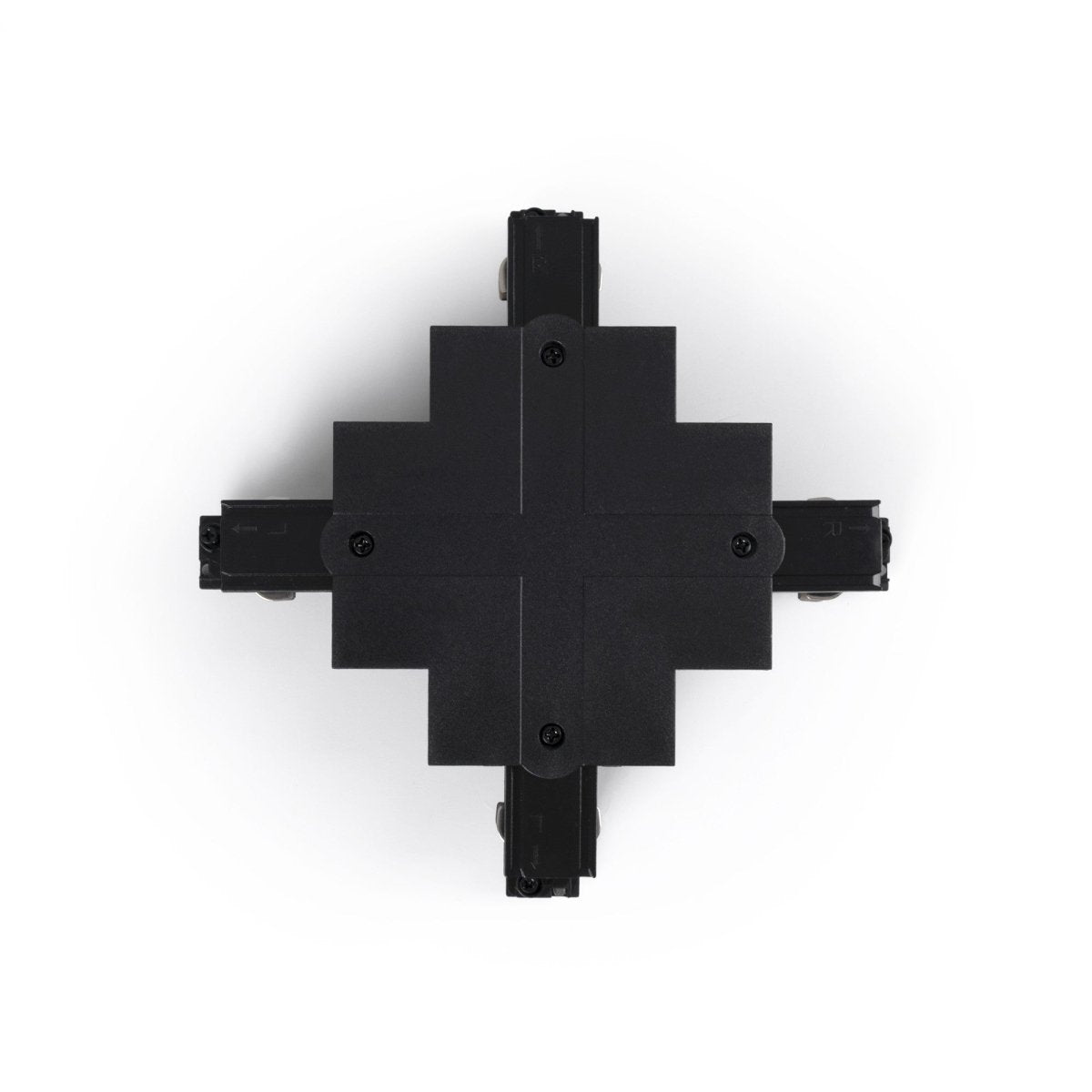 Unión rígida en X para carril trifásico empotrable - GEN2 - Barcelona Led-Accesorios
