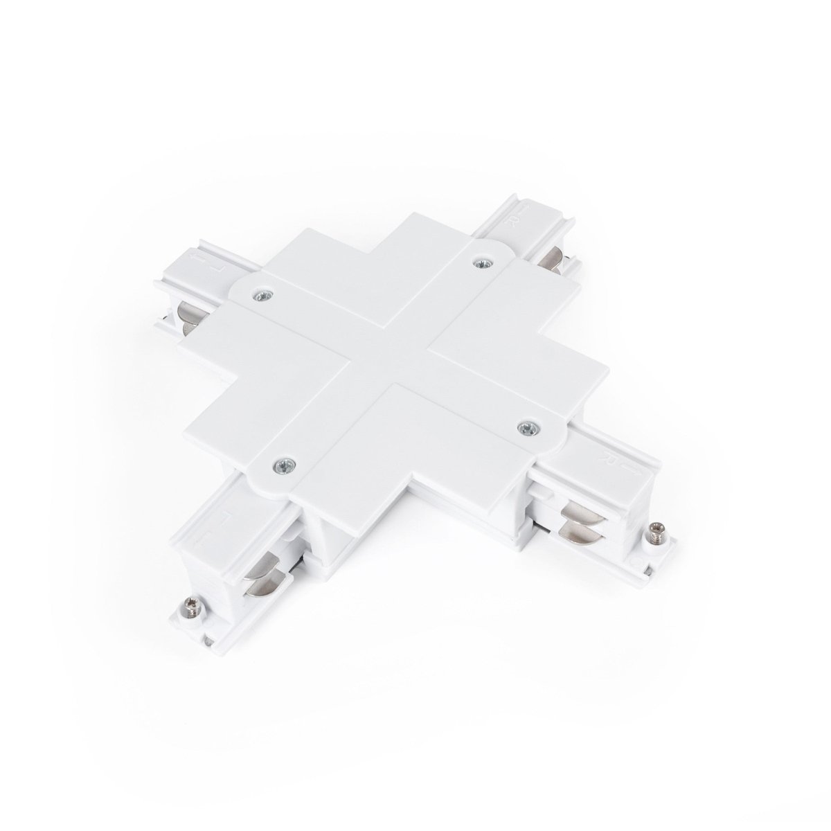 Unión rígida en X para carril trifásico empotrable - GEN2 - Barcelona Led-Accesorios