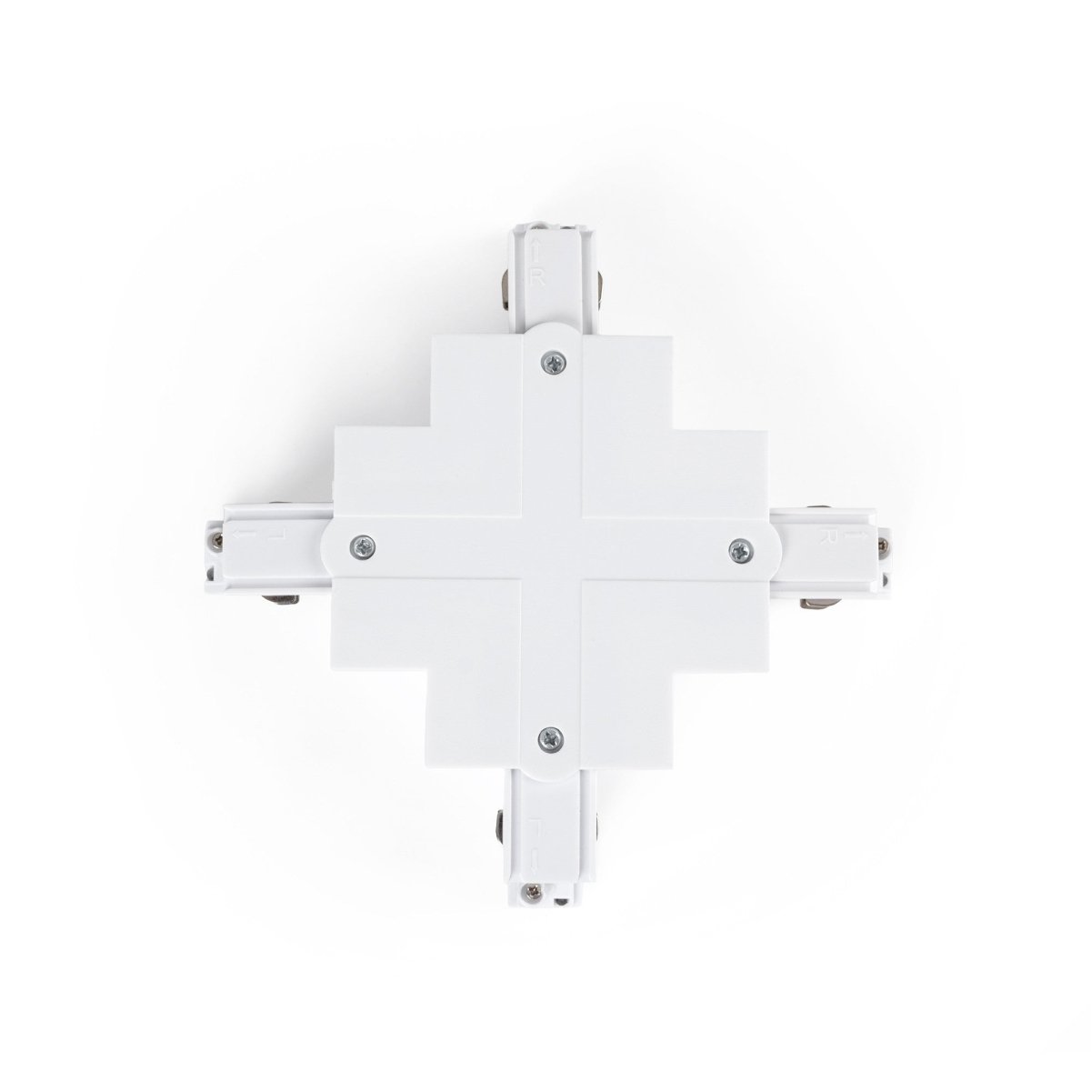 Unión rígida en X para carril trifásico empotrable - GEN2 - Barcelona Led-Accesorios